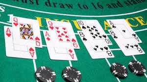Antarmuka permainan Asia Gaming blackjack di aplikasi mobile angka jitu